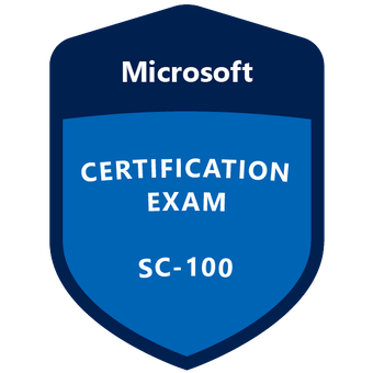 Microsoft Certification badge for SC-100 exam