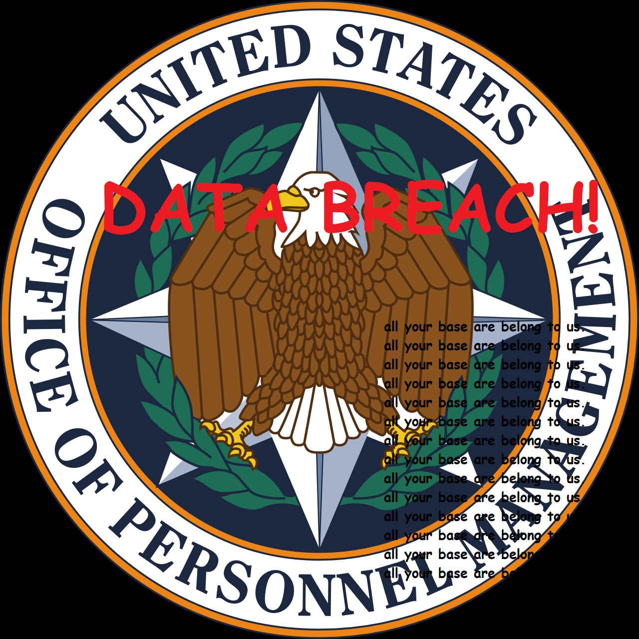 OPM logo with words data breach over the top